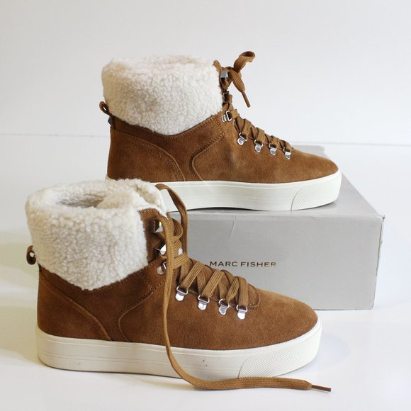 Marc Fisher Shoes - Marc Fisher Women's Suede Leather Sneaker Booties size 8.5